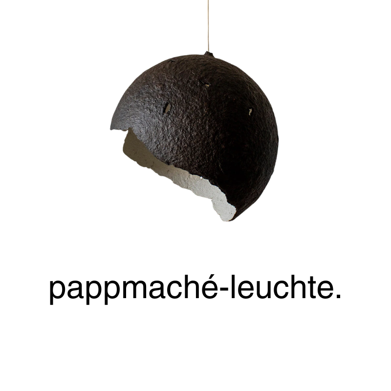 Pappmaché-Leuchte